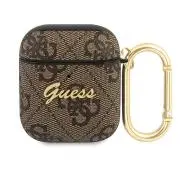 Guess 4G Script Metal Collection GUA24GSMW do AirPods Brązowy