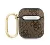 Etui na słuchawki Guess 4G Script Metal Collection GUA24GSMW do AirPods Brązowy