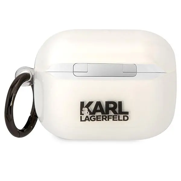 Etui na słuchawki Karl Lagerfeld Karl`s Head do AirPods Pro Przezroczysty