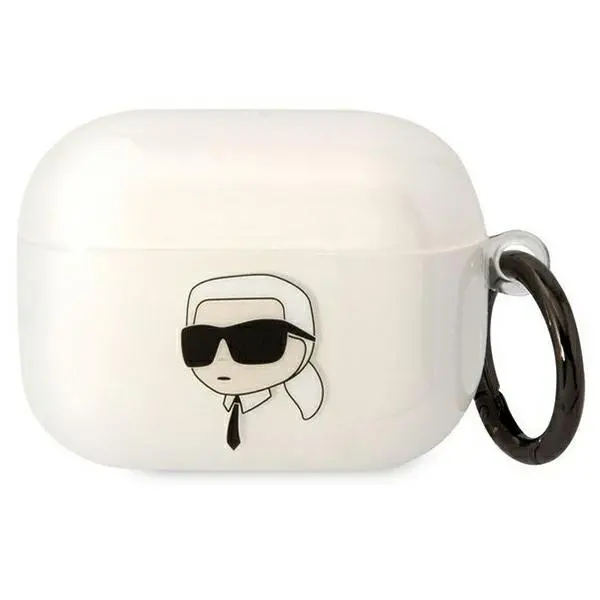 Etui na słuchawki Karl Lagerfeld Karl`s Head do AirPods Pro Przezroczysty