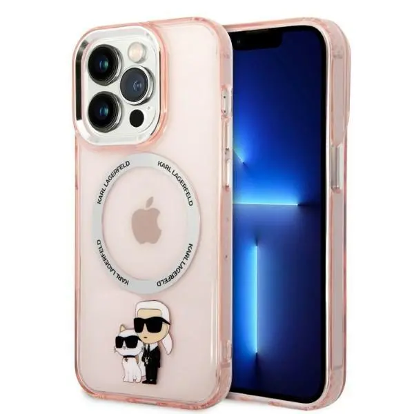 Etui Karl Lagerfeld Iconic Karl & Choupette Magsafe KLHMP14LHNKCIP do iPhone 14 Pro