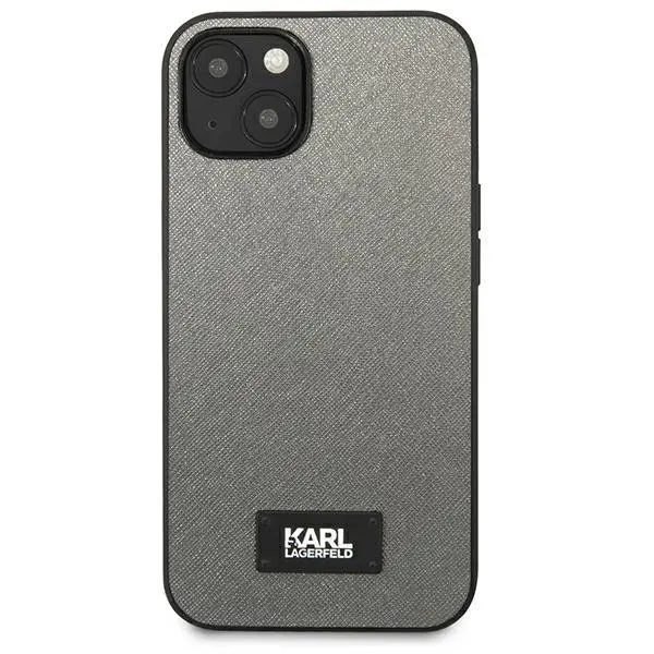 Etui Karl Lagerfeld Saffiano Plaque KLHCP13SSFMP2DG do iPhone 13 mini