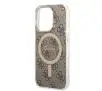 Zestaw Guess GUBPP14LH4EACSW ładowarka indukcyjna + etui 4G Print MagSafe do iPhone 14 Pro