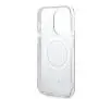 Zestaw Guess GUBPP14LH4EACSW ładowarka indukcyjna + etui 4G Print MagSafe do iPhone 14 Pro