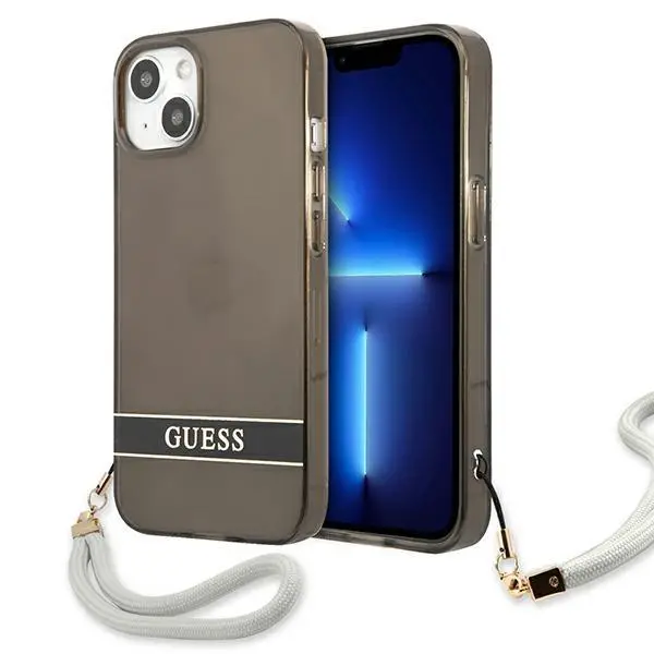 Etui Guess Translucent Strap GUHCP13SHTSGSK do iPhone 13 mini