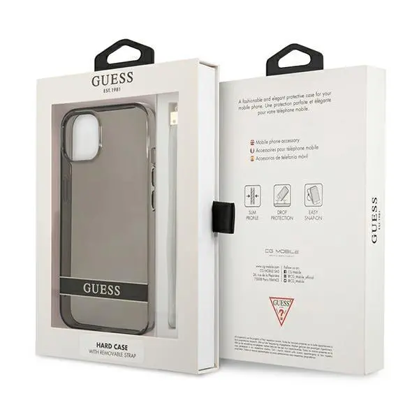 Etui Guess Translucent Strap GUHCP13SHTSGSK do iPhone 13 mini