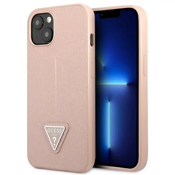 Etui Guess Saffiano Triangle Logo GUHCP13SPSATLP do iPhone 13 mini