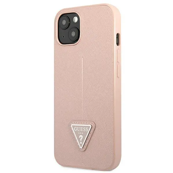 Etui Guess Saffiano Triangle Logo GUHCP13SPSATLP do iPhone 13 mini