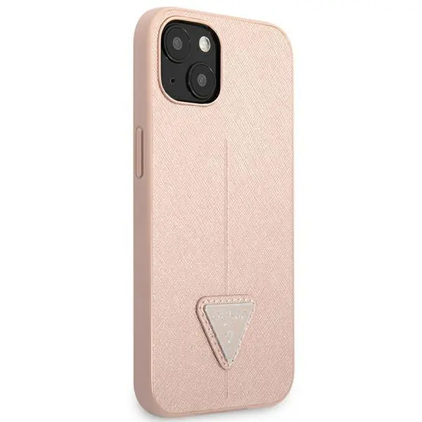 Etui Guess Saffiano Triangle Logo GUHCP13SPSATLP do iPhone 13 mini