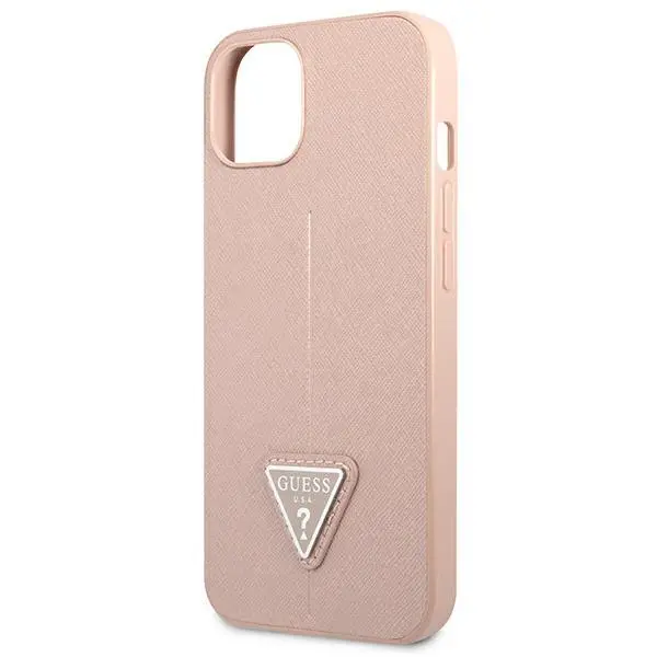 Etui Guess Saffiano Triangle Logo GUHCP13SPSATLP do iPhone 13 mini