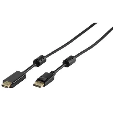 Kabel DisplayPort Vivanco 45343 DisplayPort  - HDMI 1,8m Czarny