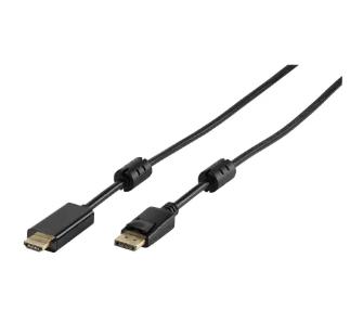 Kabel DisplayPort Vivanco 45343 DisplayPort  - HDMI 1,8m Czarny