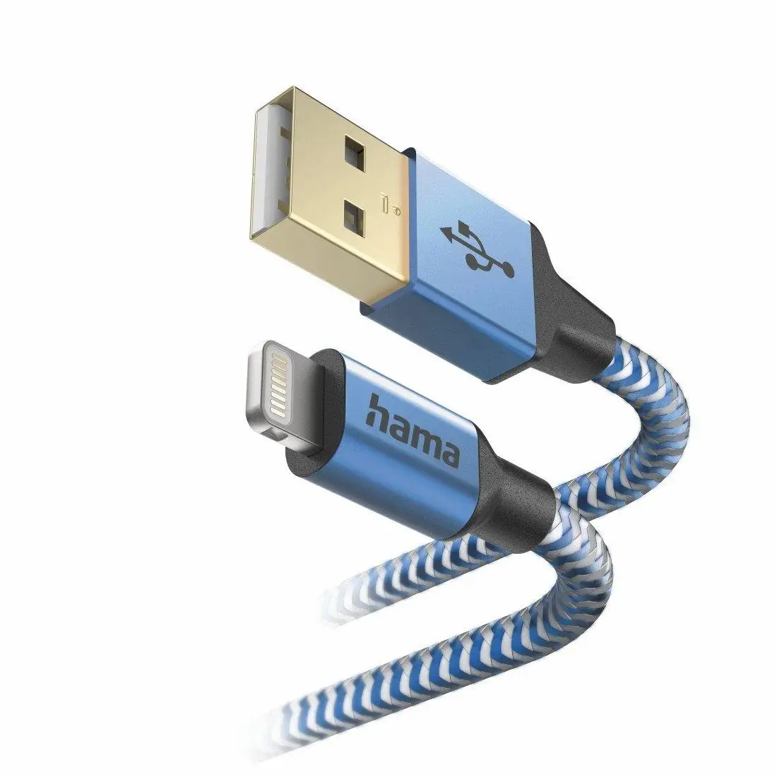 Kabel Hama Reflected Lightning do USB 1,5m Niebieski