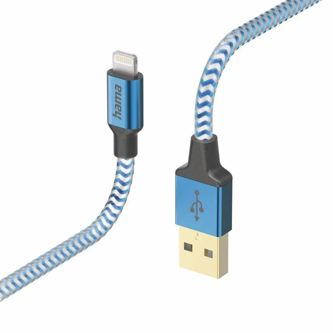 Kabel Hama Reflected Lightning do USB 1,5m Niebieski