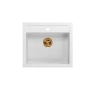 Quadron HCQB6054U1_PVDC1 Bill 110 Granitowy Biały/Miedziany