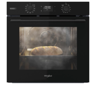 Piekarnik elektryczny parowy Whirlpool OMSK58RU1SB Termoobieg Czarny