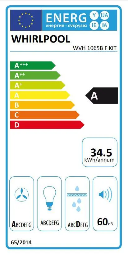 Płyta indukcyjna z okapem Whirlpool WVH 1065B F KIT 65cm