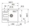 Zlewozmywak Franke UCG 611-62 Onyx + bateria Pola Onyx