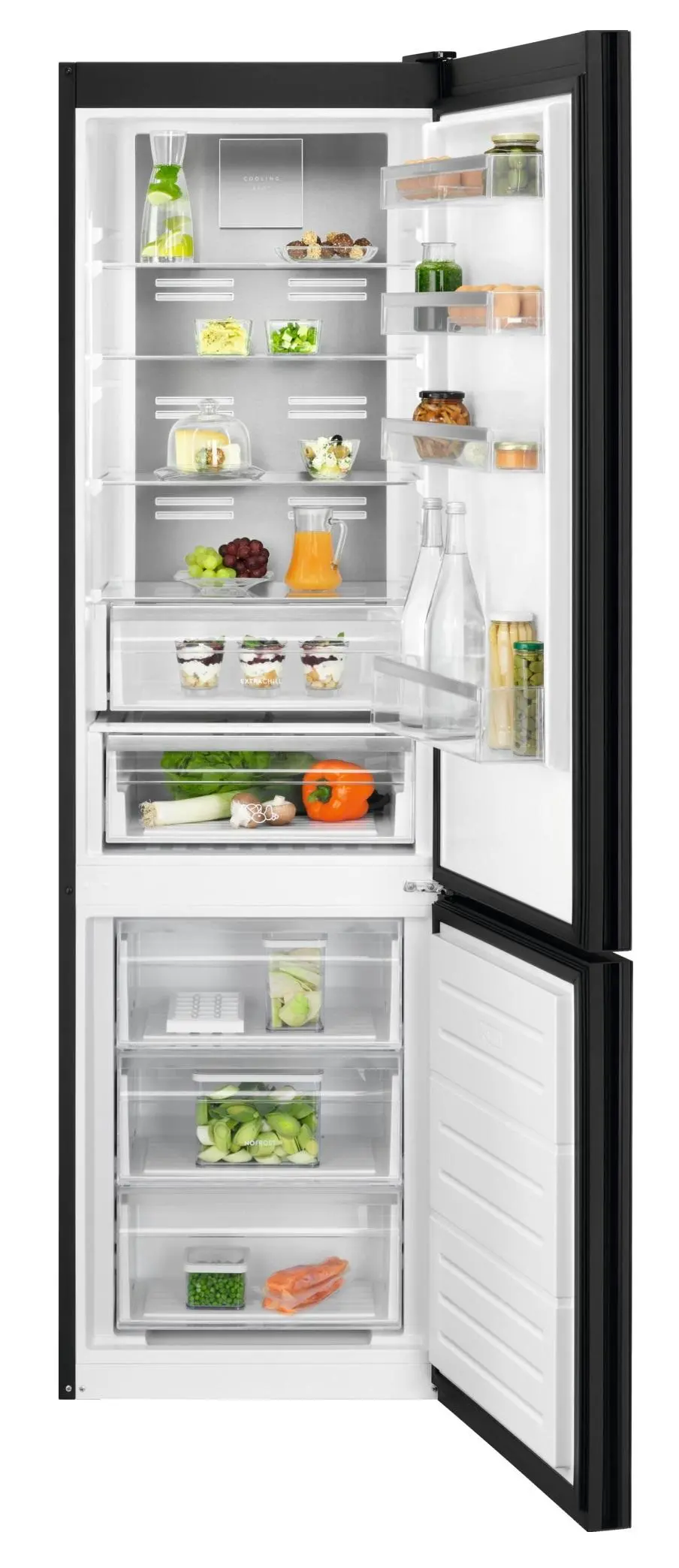 Lodówka Electrolux 800 LNT7ME36K2 Inteligentny No Frost 201cm Szuflada z kontrolą wilgotności Czarny