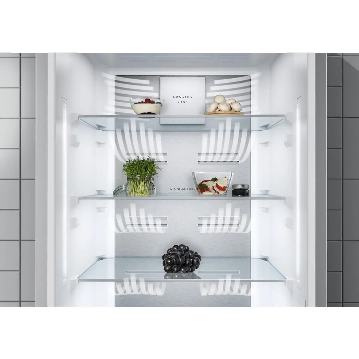 Lodówka Electrolux 800 LNT7ME36K2 Inteligentny No Frost 201cm Szuflada z kontrolą wilgotności Czarny