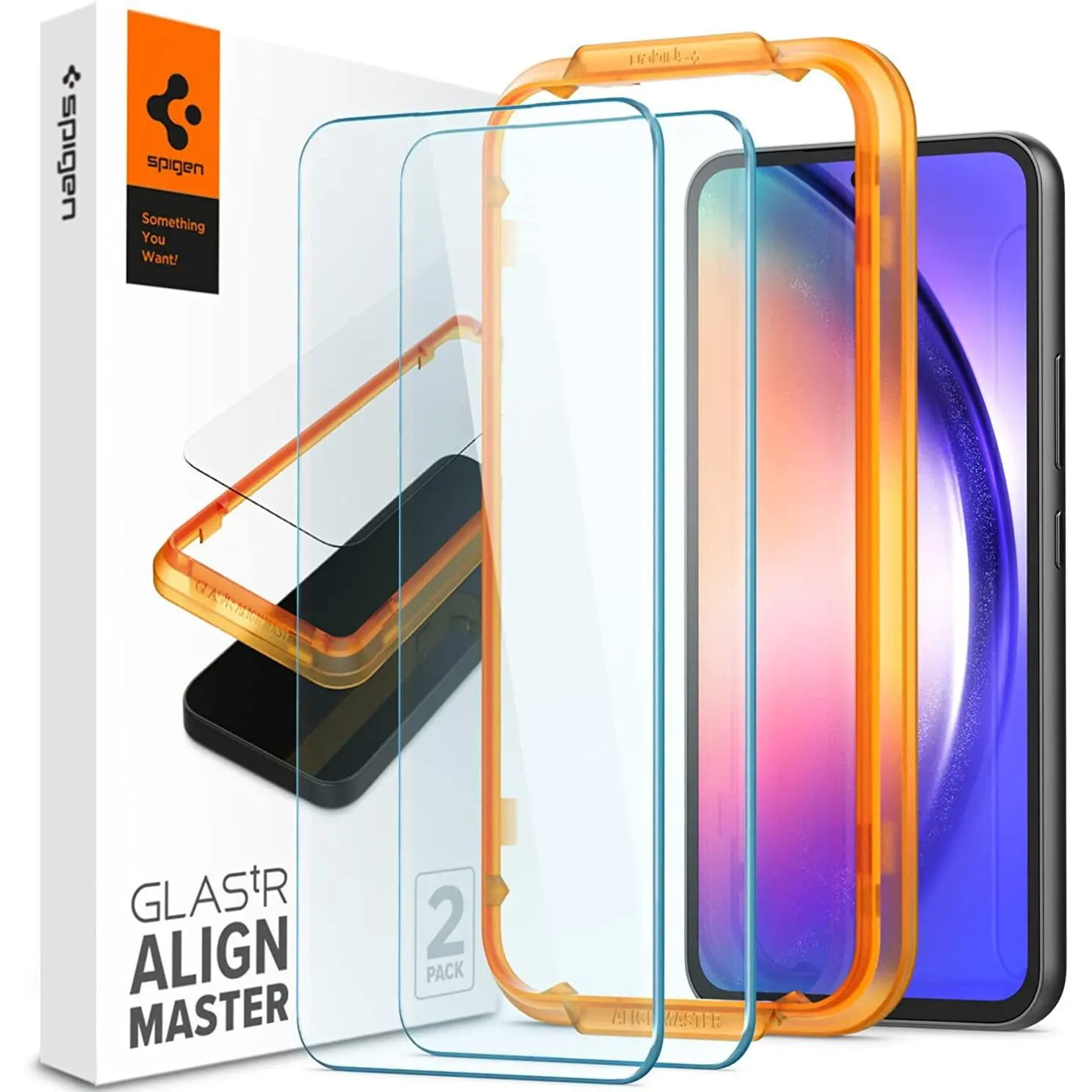 Szkło nietłukące Spigen z aplikatorem Align Master do Samsung Galaxy A54 5G - 2 – pack
