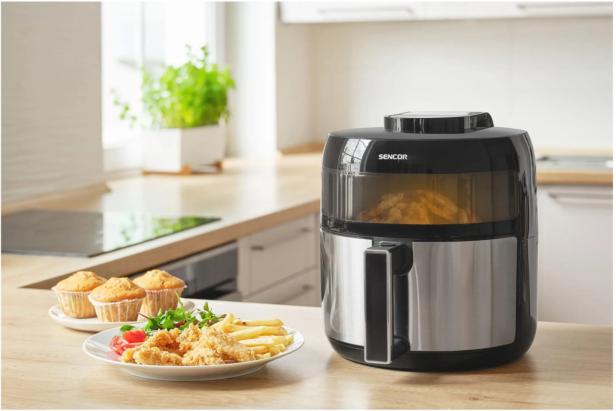 Frytkownica beztłuszczowa Sencor SFR 5010BK 1500W 5l