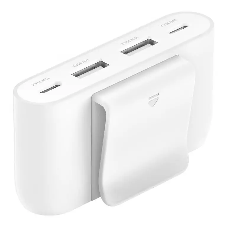 Ładowarka biurkowa Belkin BUZ001BT2MWHB7 4-Port USB Power Extender 2x USB-A 2x USB-C 15W Biały