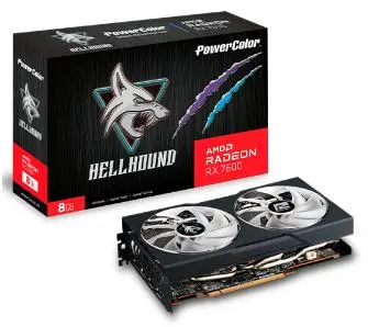 Karta graficzna PowerColor Hellhound Radeon RX 7600 8GB GDDR6 128bit FSR