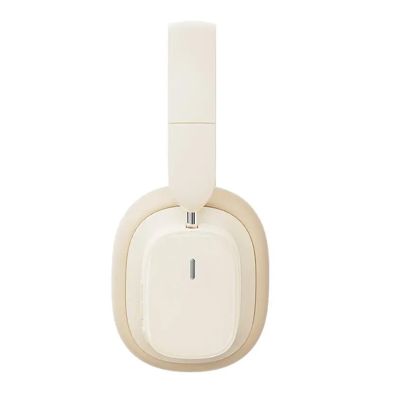 Słuchawki bezprzewodowe Baseus Bowie H1i ANC Nauszne Bluetooth 5.3 Kremowy