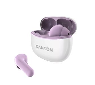 Słuchawki bezprzewodowe Canyon TWS-5 Dokanałowe Bluetooth 5.2 Fioletowy