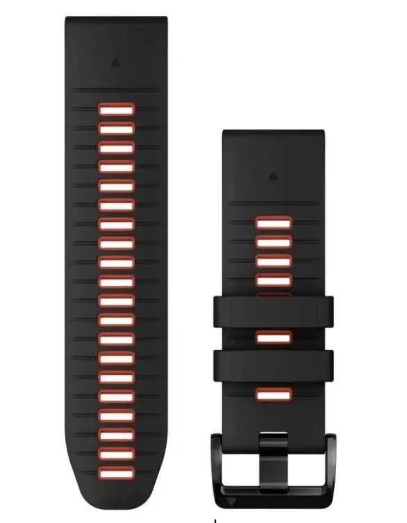 Pasek Garmin QuickFit 26 silikon Czarno-czerwony