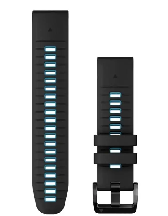 Pasek Garmin QuickFit 22 silikon Czarno-błękitny