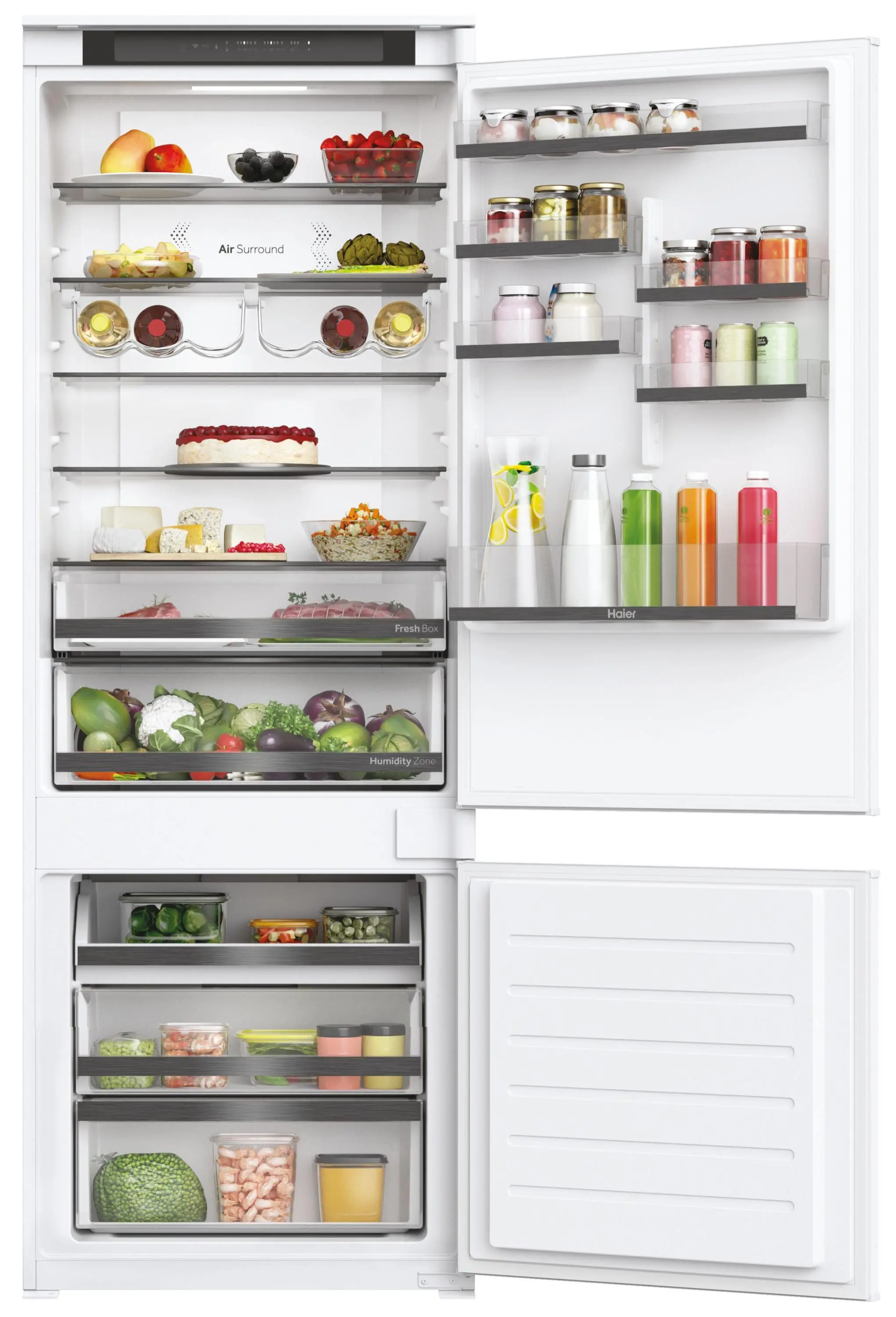 Haier Seria 6 HE7195BCMW Pełny No Frost 193,5cm Szuflada z kontrolą wilgotności