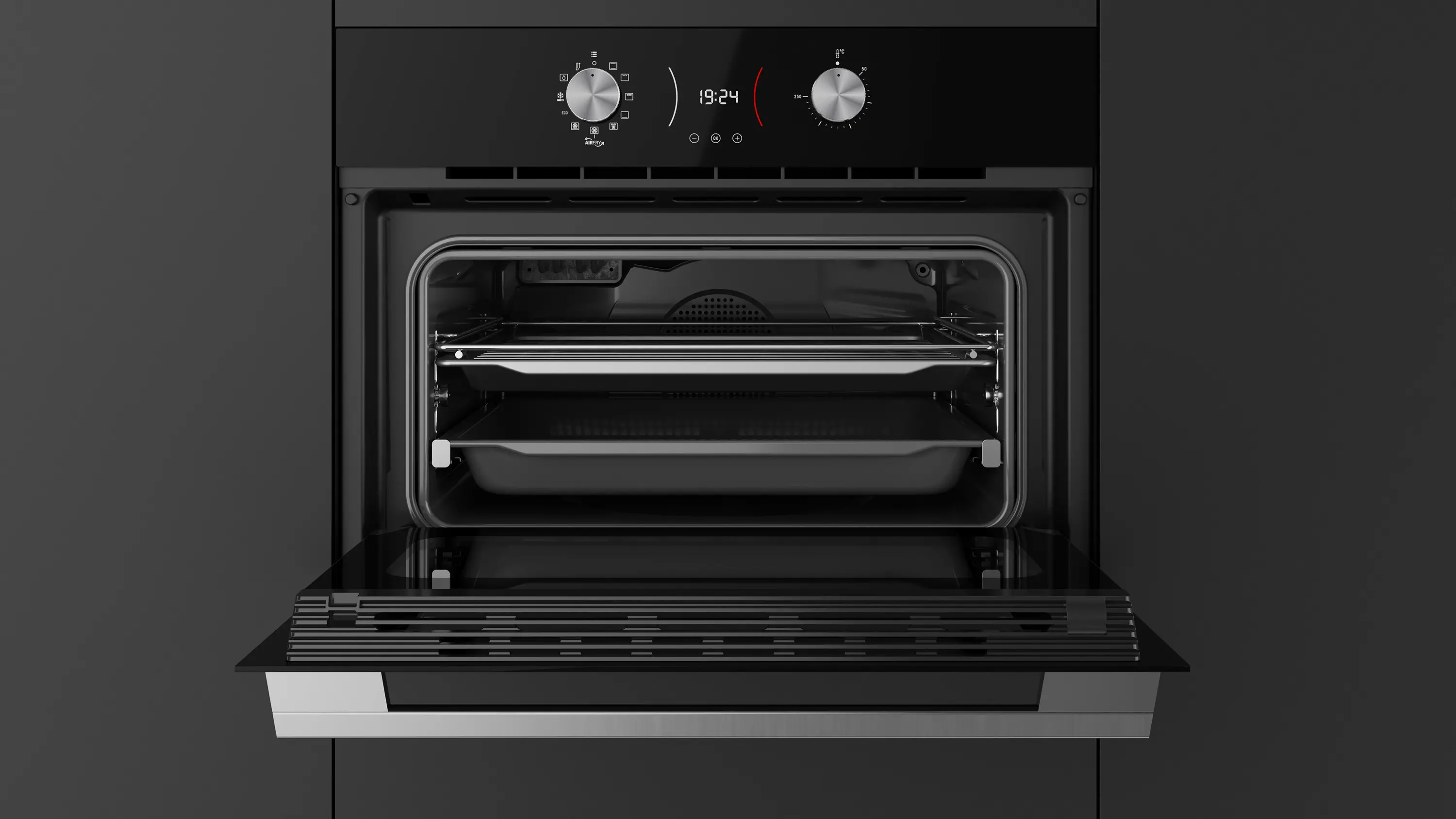 Piekarnik elektryczny Teka Maestro HLC 8406 BK Termoobieg AirFry Czarne szkło