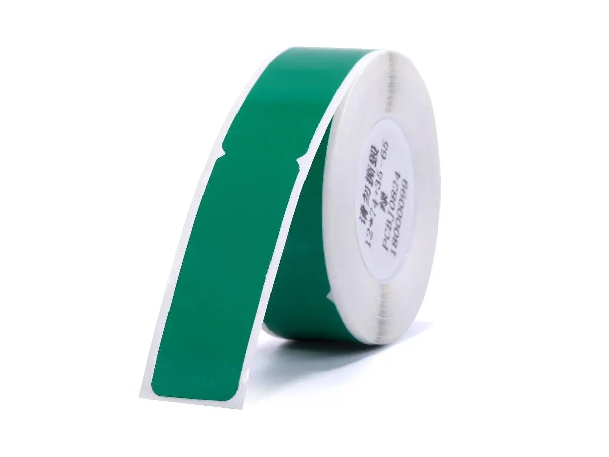 Etykiety Niimbot 125G 12,5x109mm do drukarek z serii D (D11, D110) 65szt. Zielony