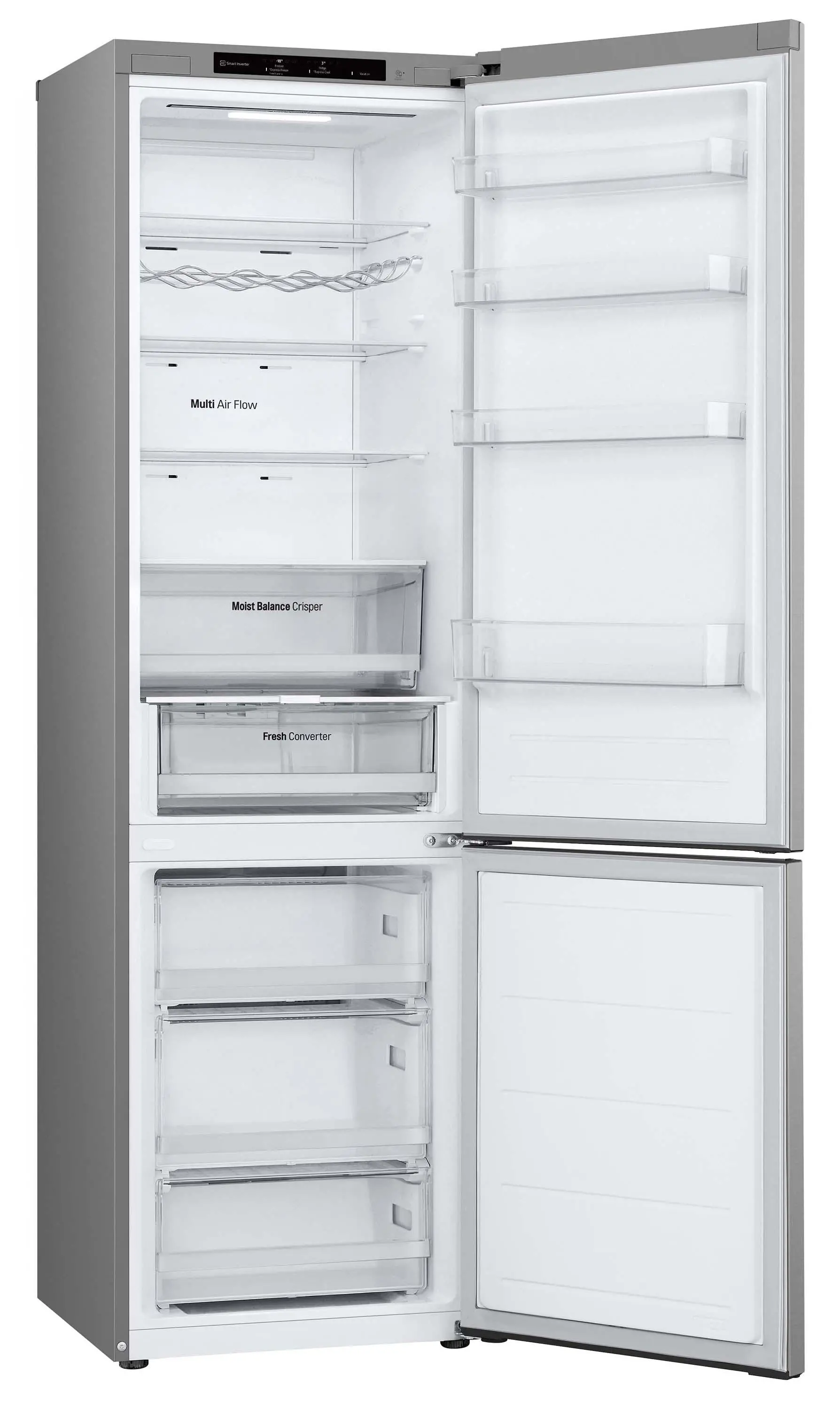 Lodówka LG GBV3200DPY Pełny No Frost 203cm Szuflada z kontrolą wilgotności Srebrny