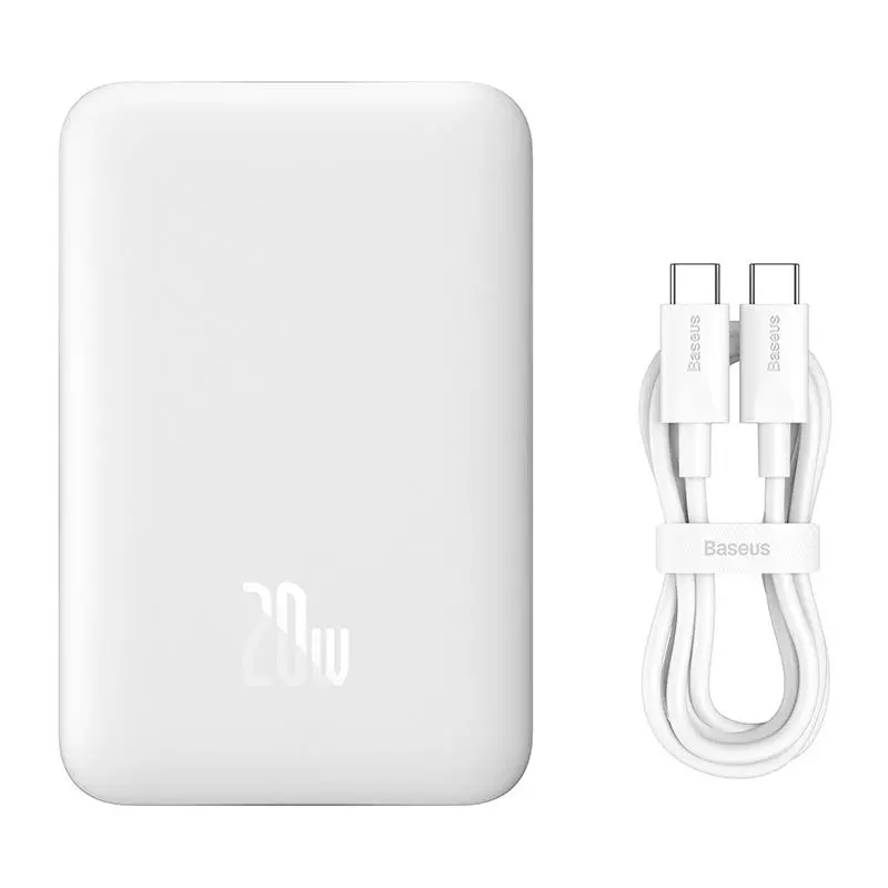 Powerbank Baseus PPCX070002 Magnetic Mini 10000mAh 20W MagSafe Overseas Edition Biały