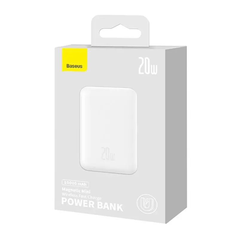 Powerbank Baseus PPCX070002 Magnetic Mini 10000mAh 20W MagSafe Overseas Edition Biały