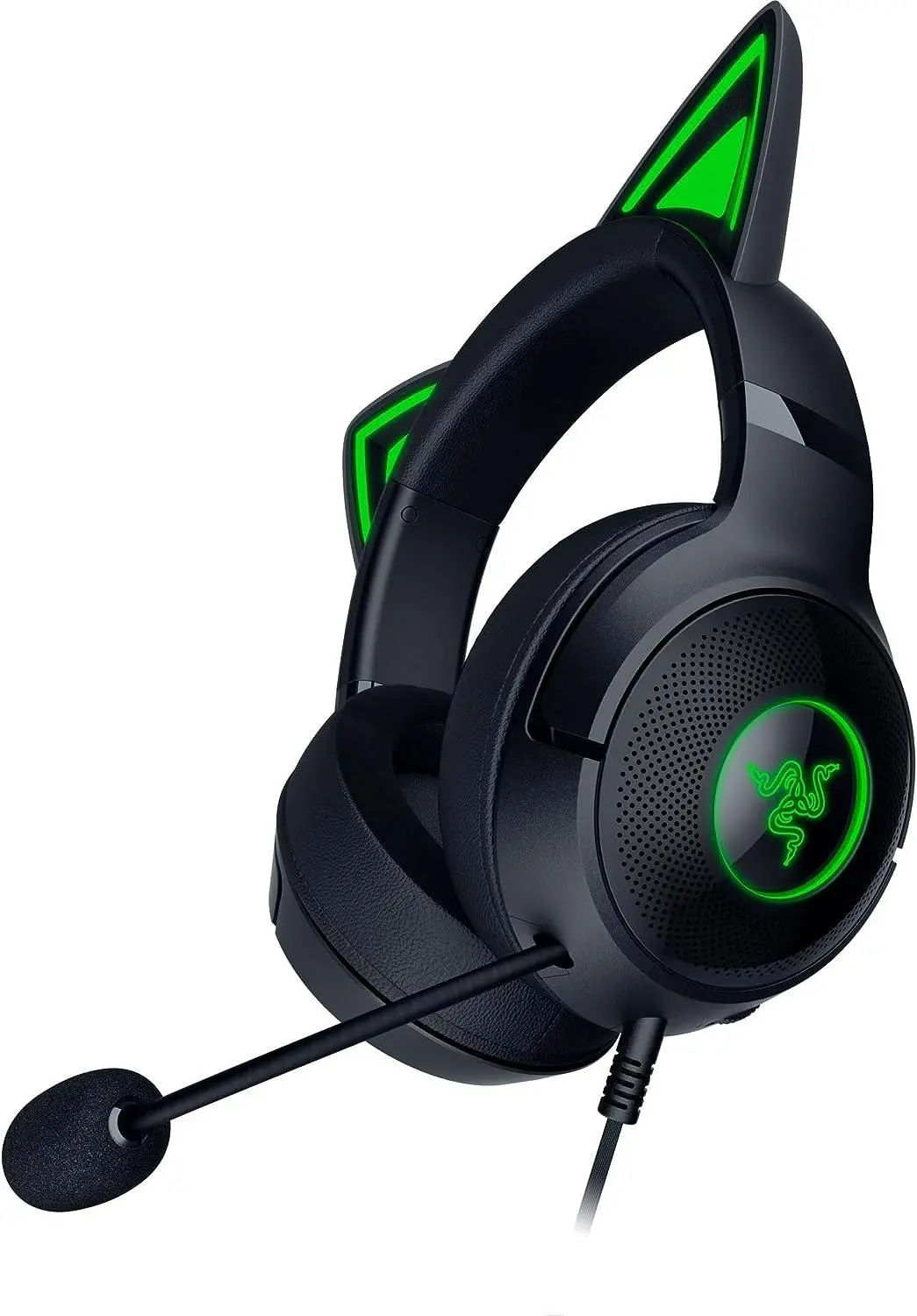 Słuchawki przewodowe z mikrofonem Razer Kraken Kitty V2 Black Nauszne Czarny