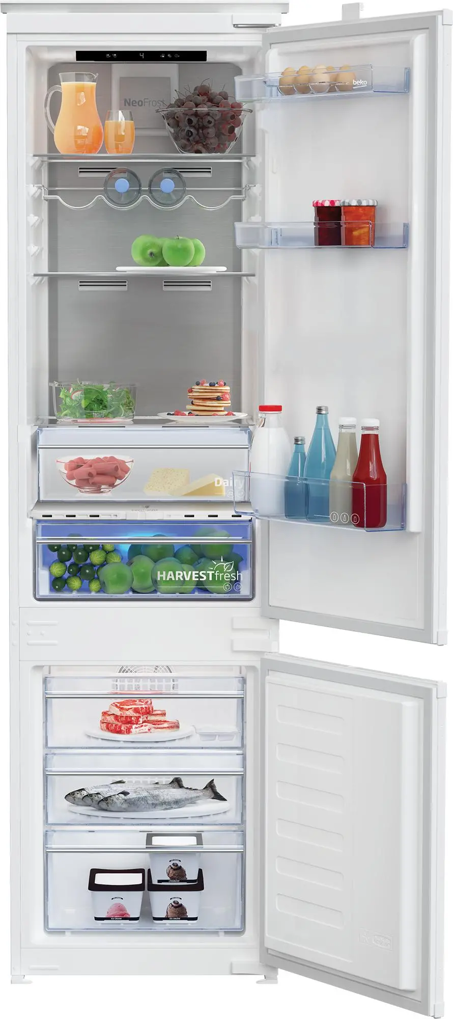 Lodówka Beko BCNA306E5ZSN Pełny No Frost 193,5cm Komora świeżości