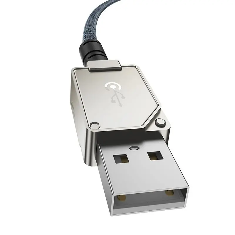 Kabel Baseus ARAMID FIBER USB-A do Lightning 2,4A 2m Granatowy