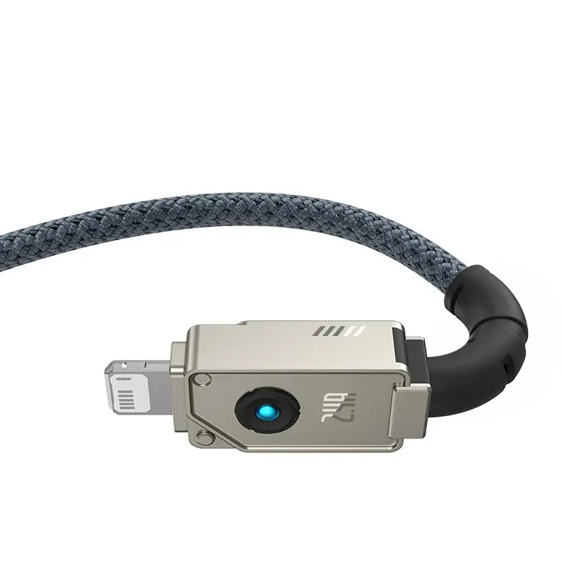 Kabel Baseus ARAMID FIBER USB-A do Lightning 2,4A 2m Granatowy