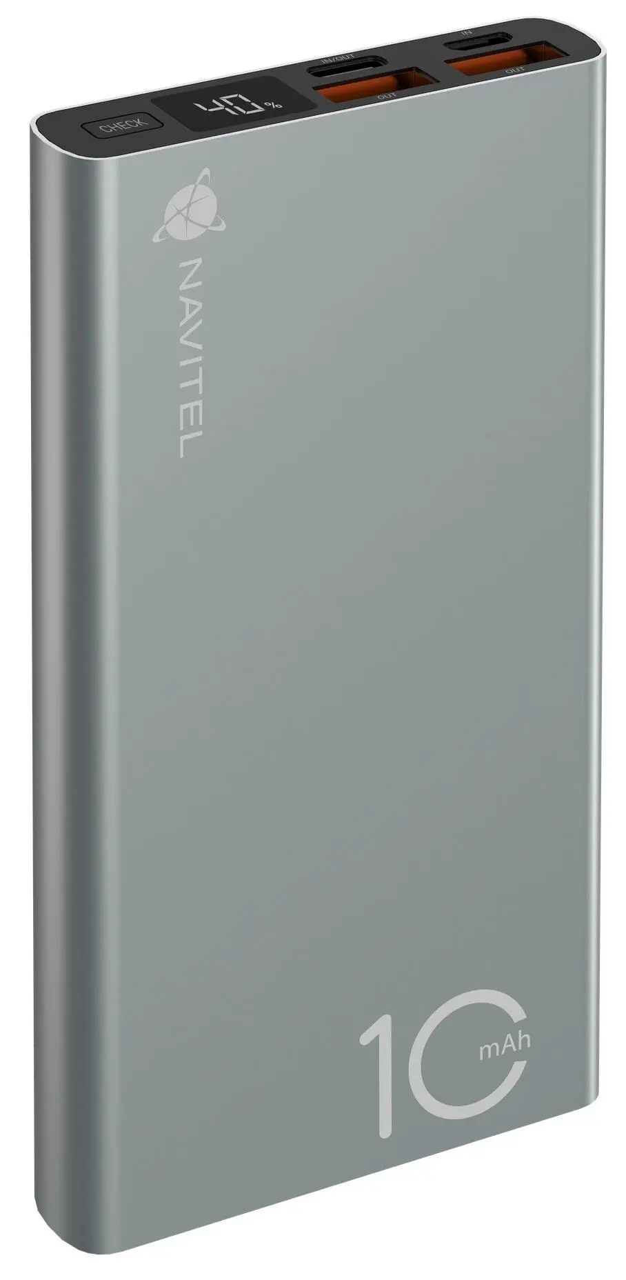 Powerbank Navitel PWR10 AL Silver 10000mAh 22,5W Srebrny