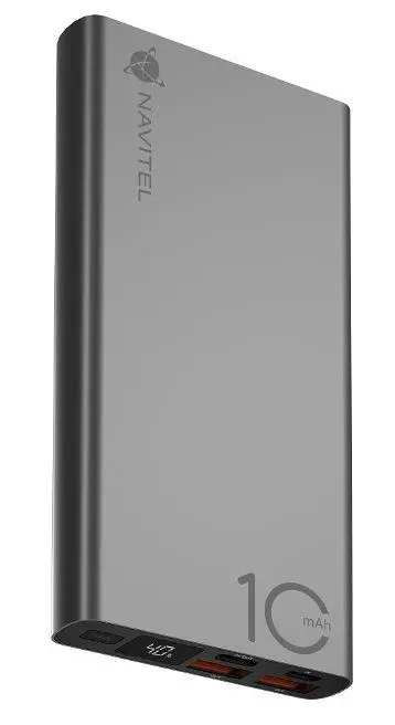 Powerbank Navitel PWR10 AL Silver 10000mAh 22,5W Srebrny