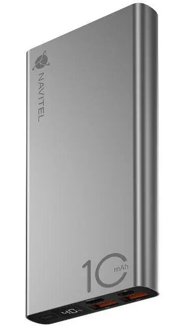 Powerbank Navitel PWR10 AL Silver 10000mAh 22,5W Srebrny