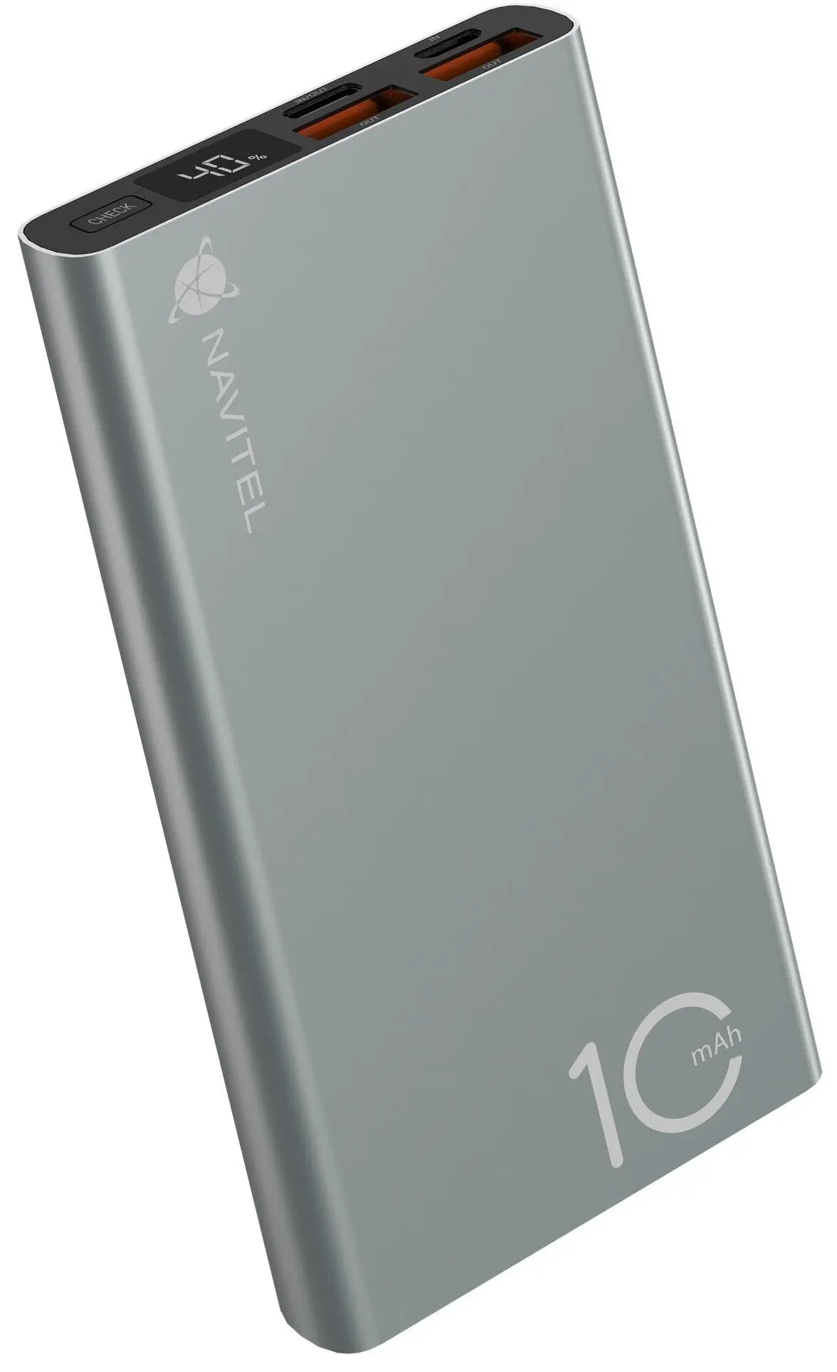 Powerbank Navitel PWR10 AL Silver 10000mAh 22,5W Srebrny