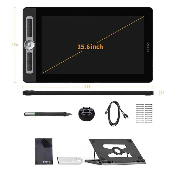 Tablet graficzny Bosto BT-16HD Pro Czarny