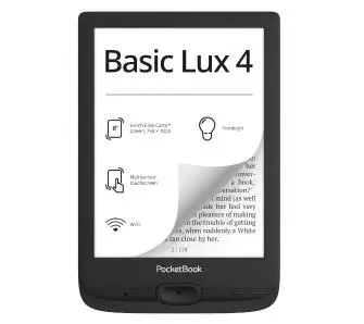 Czytnik E-booków Pocketbook Basic Lux 4 6" 8GB WiFi Czarny