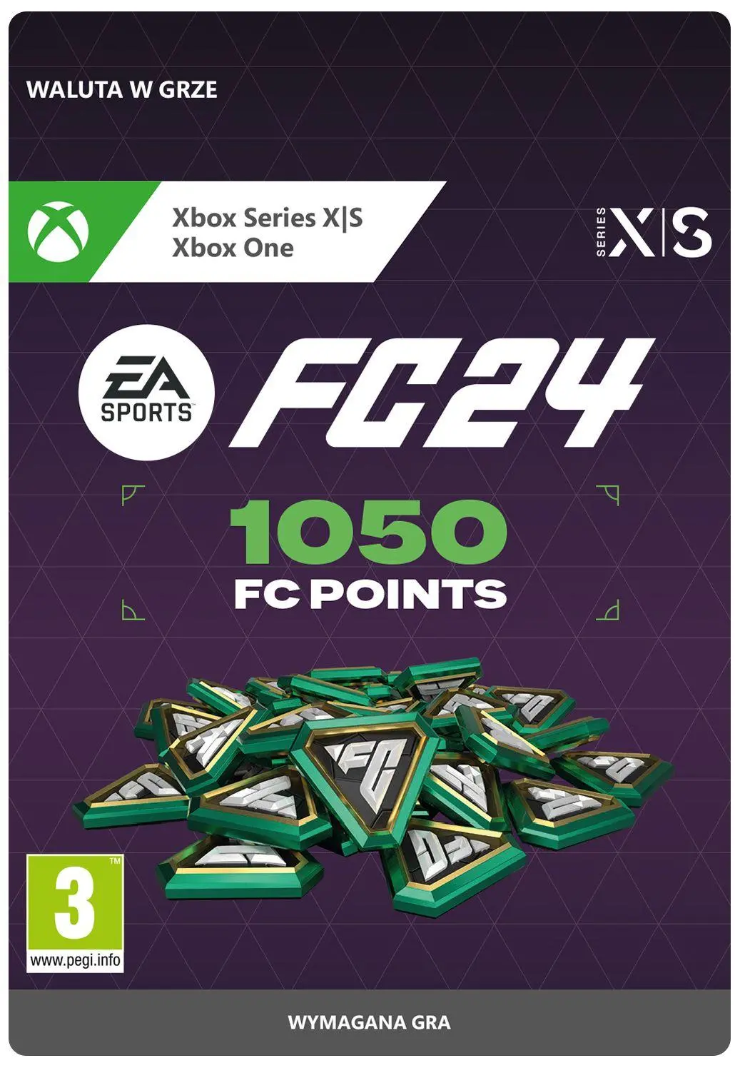 EA SPORTS FC 24 1050 Punktów [kod aktywacyjny] Xbox