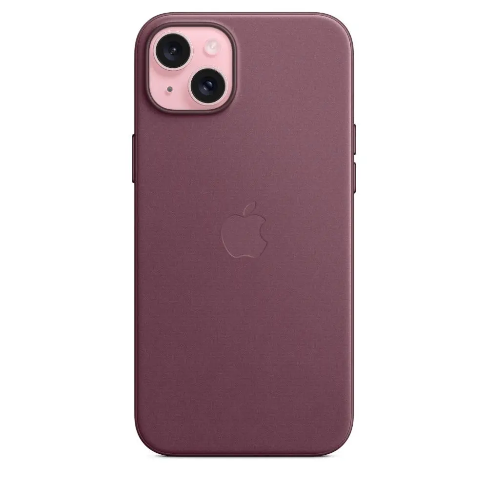 Etui Apple z tkaniny FineWoven z MagSafe do iPhone 15 Plus Rubinowa morwa